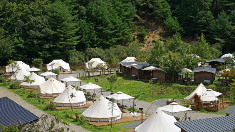 温泉付きオートキャンプ場　キャンプと温泉でリラックス＆リフレッシュ