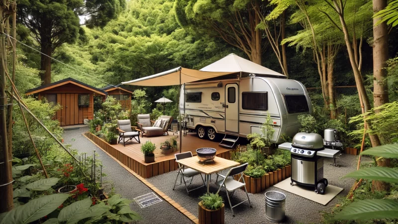 ガーデンヴィラ二日市｜福岡の温泉地で楽しむ1日1組限定の贅沢キャンプ体験